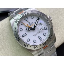 Rolex-Explorer II 226570 42mm SS/SS White Dial Clean DD3285 Super Clone