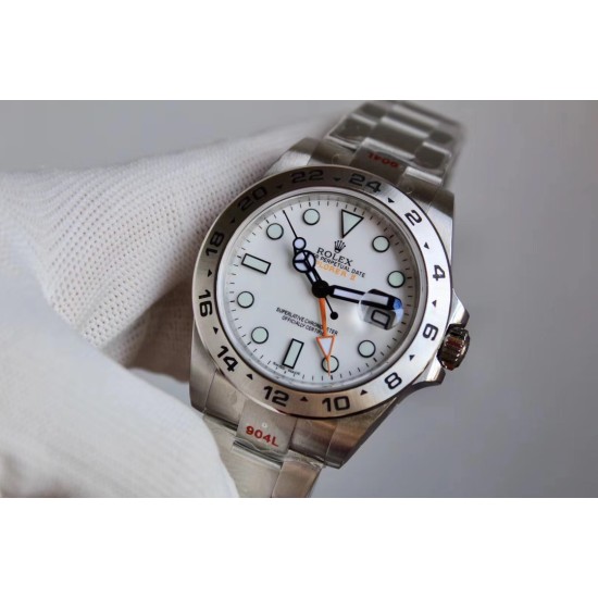 Rolex-Explorer II 226570 42mm SS/SS White Dial NOOB A2836