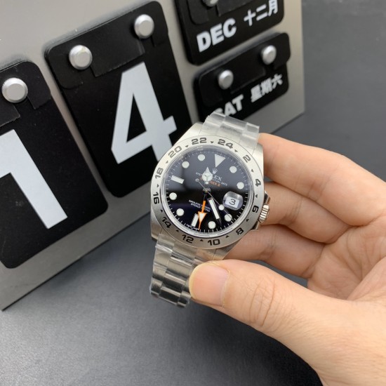 Rolex-Explorer II 216570 SS/SS Black NOOB Asia 3187 CHS