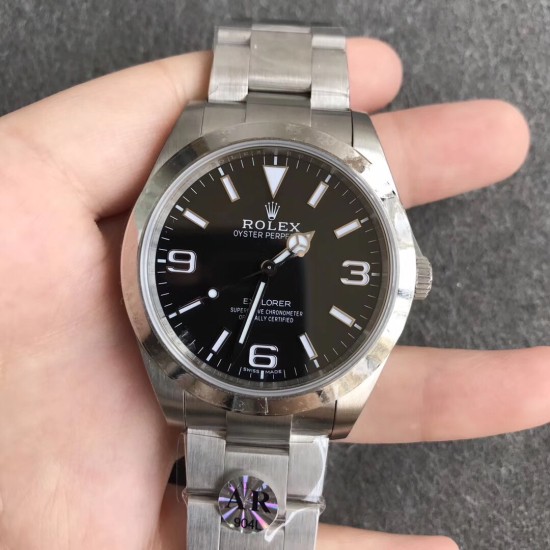Rolex-Explorer 1 Ref.214270 SS/SS Black ARF Asia 3132