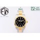 Rolex-Explorer 124273 36mm 904L YG/SS Black/Stk EWF A3230