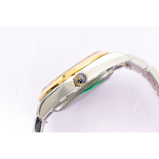 Rolex-Explorer 124273 36mm 904L YG/SS Black/Stk EWF A3230