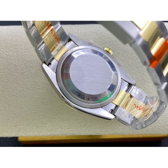 Rolex-Explorer 124273 36mm 904L YG/SS Black/Stk EWF A3230