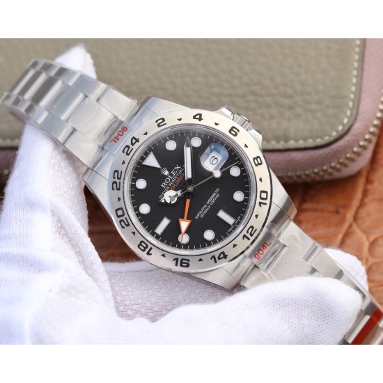 Rolex-Explorer II 216570 SS/SS Black GMF Asia 3187 CHS