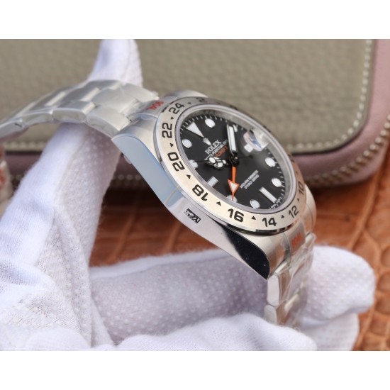 Rolex-Explorer II 216570 SS/SS Black GMF Asia 3187 CHS