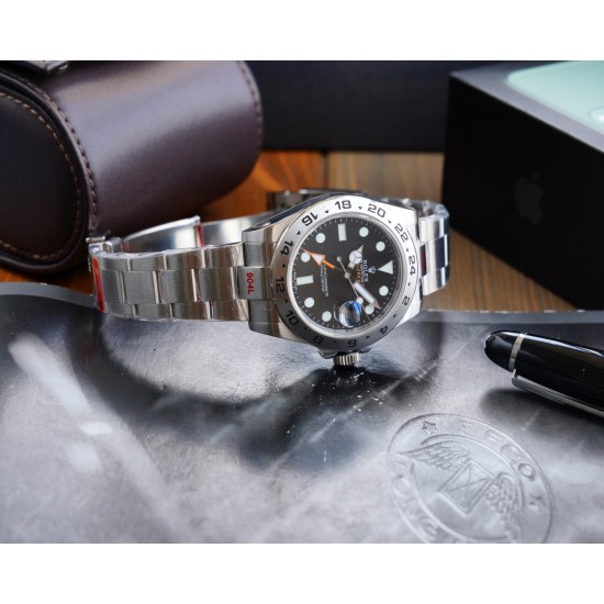 Rolex-Explorer II 226570 42mm SS/SS Black Dial NOOB A2836