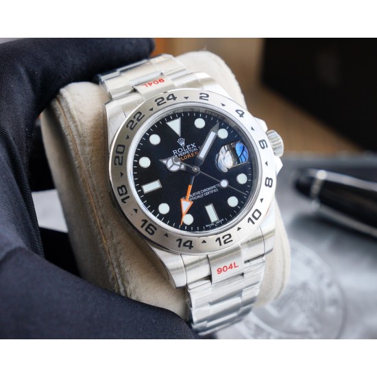 Rolex-Explorer II 226570 42mm SS/SS Black Dial NOOB A2836