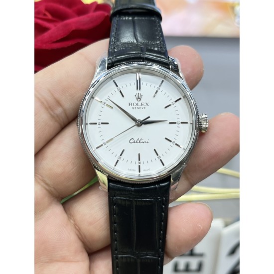 Rolex-Cellini Time Ref.50509 SS/LE White Stick Asia 3132