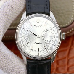 Rolex-Cellini Date 39mm SS/LE White MKS Asia 3165 Mod