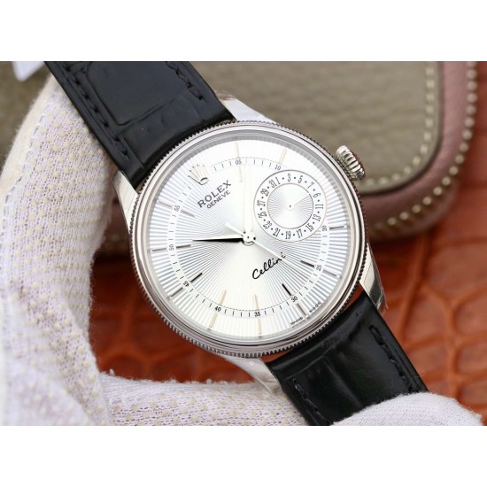 Rolex-Cellini Date 39mm SS/LE White MKS Asia 3165 Mod