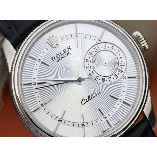 Rolex-Cellini Date 39mm SS/LE White MKS Asia 3165 Mod