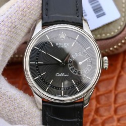 Rolex-Cellini Date 39mm SS/LE Black Stk MKS Asia 3165 Mod