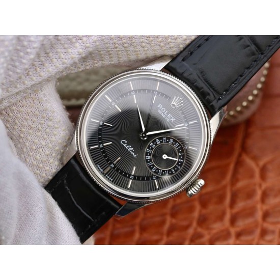 Rolex-Cellini Date 39mm SS/LE Black Stk MKS Asia 3165 Mod