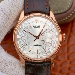Rolex-Cellini Date 39mm RG/LE White MKS Asia 3165 Mod