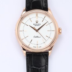 Rolex-Cellini Time 50505 RG/LE White Stick EWF Asia 3132