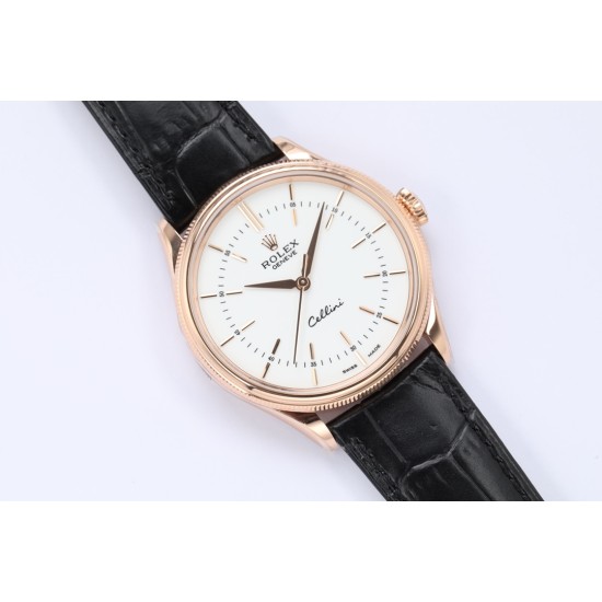 Rolex-Cellini Time 50505 RG/LE White Stick EWF Asia 3132