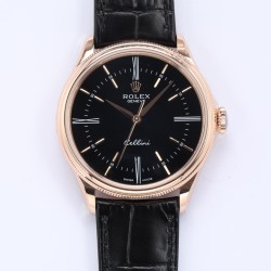 Rolex-Cellini Time 50505 RG/LE Black Stick EWF Asia 3132