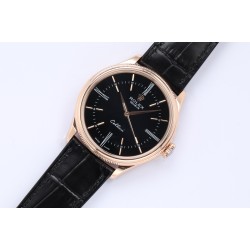Rolex-Cellini Time 50505 RG/LE Black Stick EWF Asia 3132