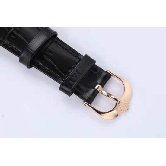 Rolex-Cellini Time 50505 RG/LE Black Stick EWF Asia 3132