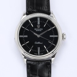 Rolex-Cellini Time 50509 SS/LE Black Stk EWF Asia 3132