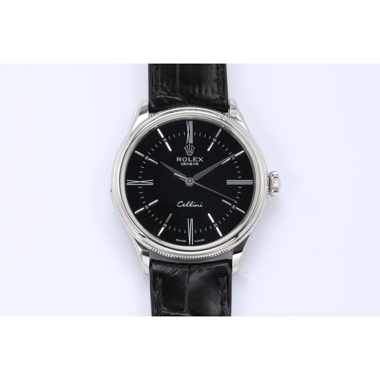Rolex-Cellini Time 50509 SS/LE Black Stk EWF Asia 3132