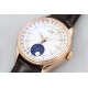 Rolex-Cellini 50535 Moonphase Brn RG/LE Wht KZF A3195 Mo