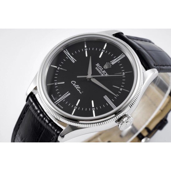 Rolex-Cellini Time 50509 SS/LE Black Stk MKS Asia 3132