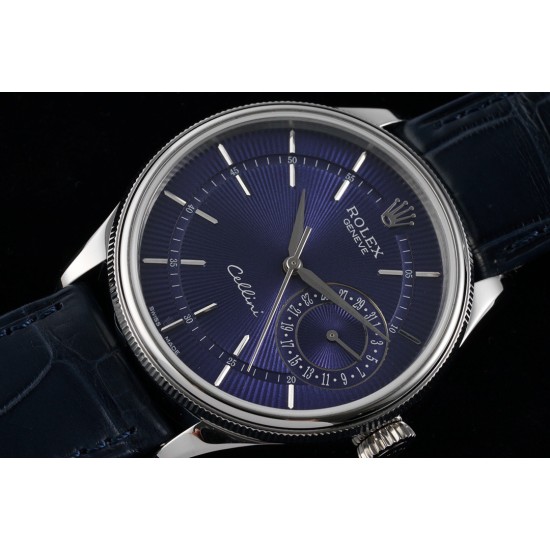 Rolex-Cellini Date 39mm SS/LE Blue Stk MKS Asia 3165 Mod