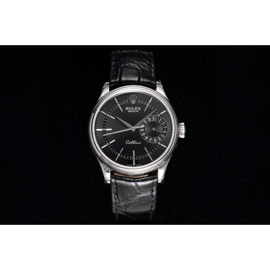 Rolex-Cellini Date 39mm SS/LE Black Stk MKS Asia 3165 Mod