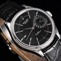 Rolex-Cellini Date 39mm SS/LE Black Stk MKS Asia 3165 Mod