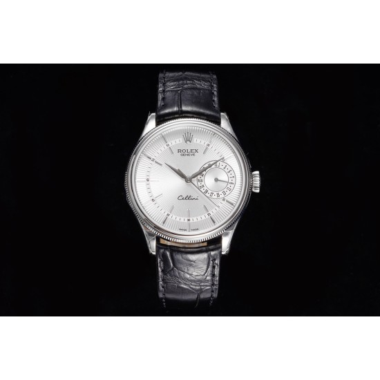 Rolex-Cellini Date 39mm SS/LE White MKS Asia 3165 Mod