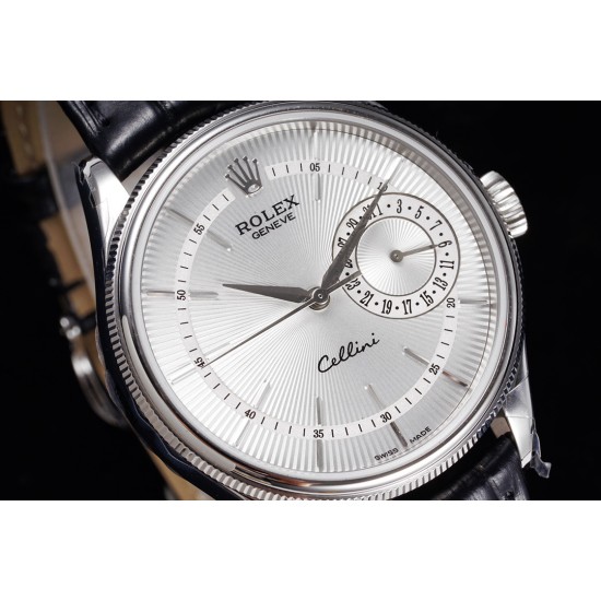 Rolex-Cellini Date 39mm SS/LE White MKS Asia 3165 Mod