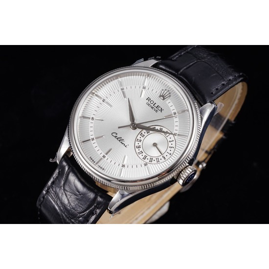 Rolex-Cellini Date 39mm SS/LE White MKS Asia 3165 Mod