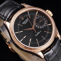 Rolex-Cellini Date 39mm RG/LE Black MKS Asia 3165 Mod
