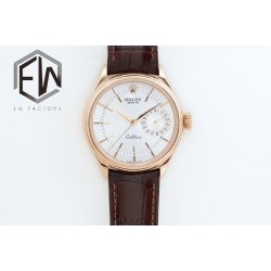 Rolex-Cellini Date 39mm RG/LE White EWF Asia 3165 Mod