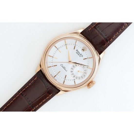 Rolex-Cellini Date 39mm RG/LE White EWF Asia 3165 Mod