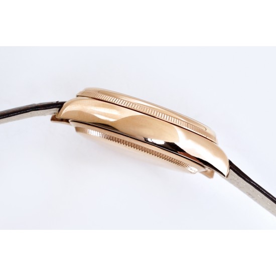 Rolex-Cellini Date 39mm RG/LE White EWF Asia 3165 Mod