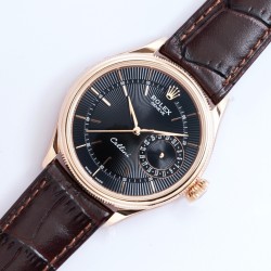 Rolex-Cellini Date 39mm RG/LE Black EWF Asia 3165 Mod