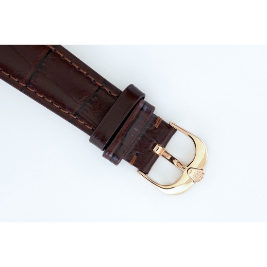 Rolex-Cellini Date 39mm RG/LE Black EWF Asia 3165 Mod