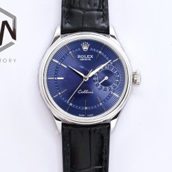 Rolex-Cellini Date 39mm SS/LE Blue Stk EWF Asia 3165 Mod
