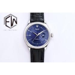 Rolex-Cellini Date 39mm SS/LE Blue Stk EWF Asia 3165 Mod