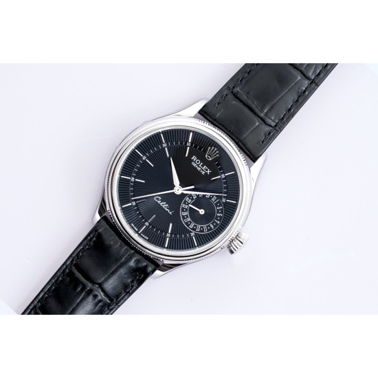 Rolex-Cellini Date 39mm SS/LE Black Stk EWS Asia 3165 Mod