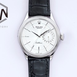 Rolex-Cellini Date 39mm SS/LE White EWS Asia 3165 Mod