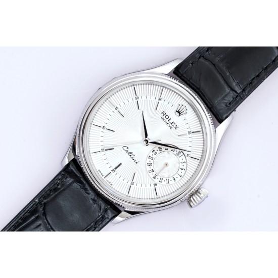 Rolex-Cellini Date 39mm SS/LE White EWS Asia 3165 Mod