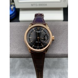 Rolex-Cellini Date 39mm RG/LE Black EWF Asia 3165 Mod