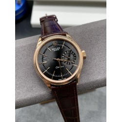 Rolex-Cellini Date 39mm RG/LE Black EWF Asia 3165 Mod