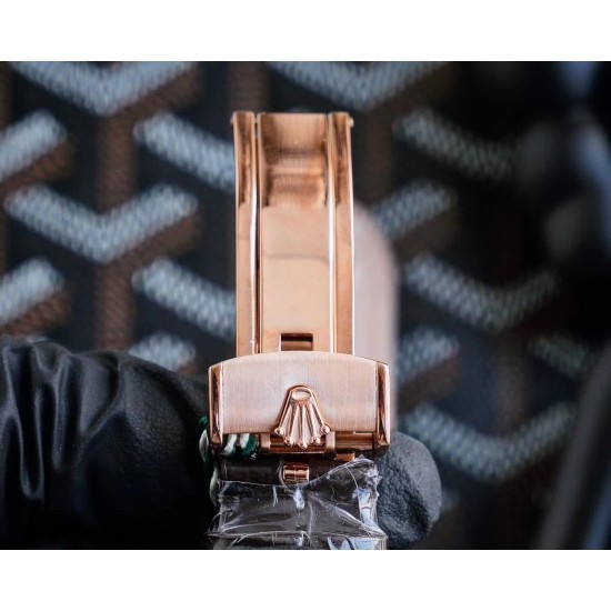 Rolex-Cellini 50535 Moonphase RG/LE Wht TWCF Asia 3195 Mod