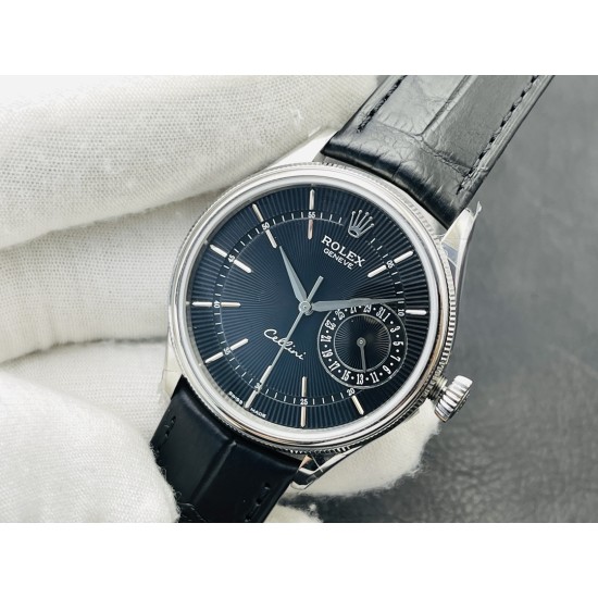Rolex-Cellini Date 39mm SS/LE Black Stk VRS Asia 3165 Mod