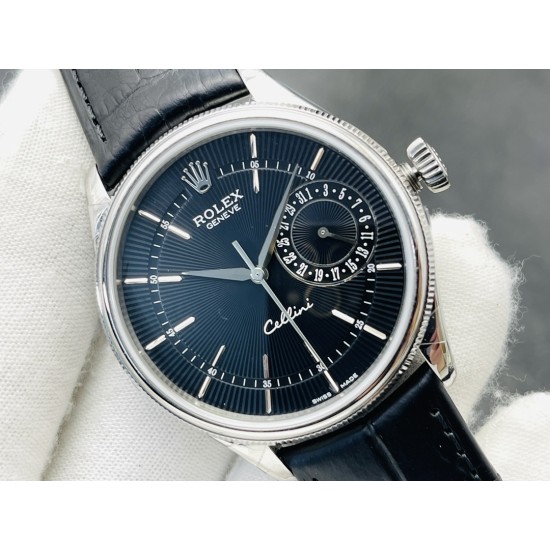 Rolex-Cellini Date 39mm SS/LE Black Stk VRS Asia 3165 Mod