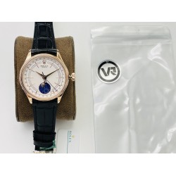 Rolex-Cellini 50535 Moonphase RG/LE Wht VRF Asia 3195 Mod
